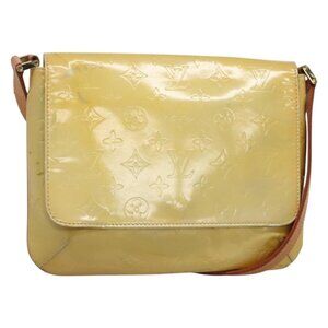 Authentic LOUIS VUITTON Monogram Vernis Thompson Street Bag Gris M91008 LV